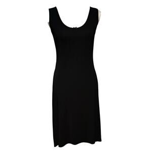 Vintage Gap Y2K Midi Dress Sleeveless Black Whimsygoth Witchy Goth